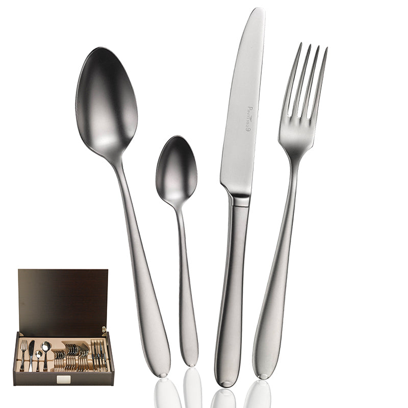 Pintinox Palladium Stainless Steel Cutlery Set Set 24 Pieces