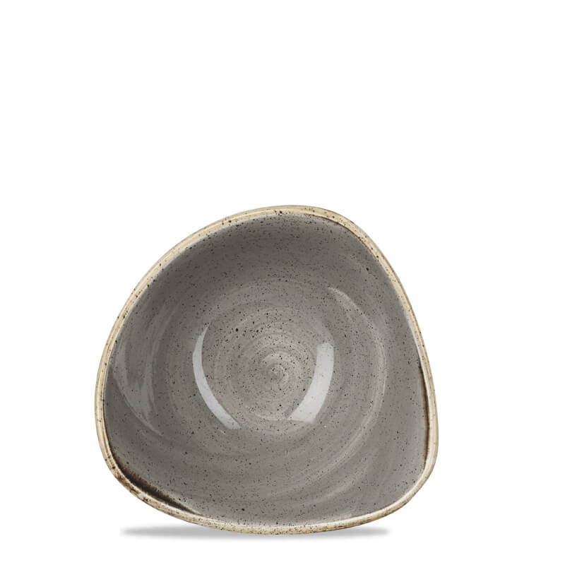 15.3x15.3 cm - Stonecast Piatto Fondo Triangolare In Porcellana Vetrificata