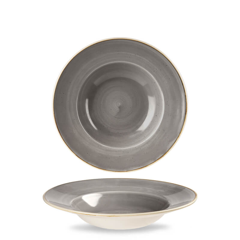 24 Cm Churchill Stonecast Piatto Pasta Rotondo In Porcellana Vetrificata