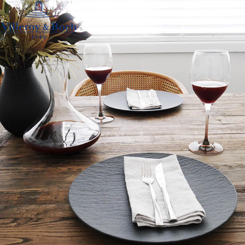 32 Cm Villeroy And Boch Manufacture Rock Piatto Pizza In Porcellana Set 6 Pz