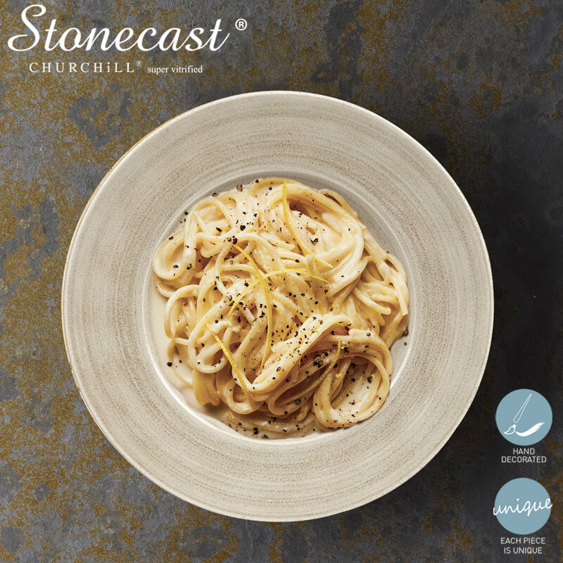 28 Cm Churchill Stonecast Piatto Pasta Rotondo In Porcellana Vetrificata