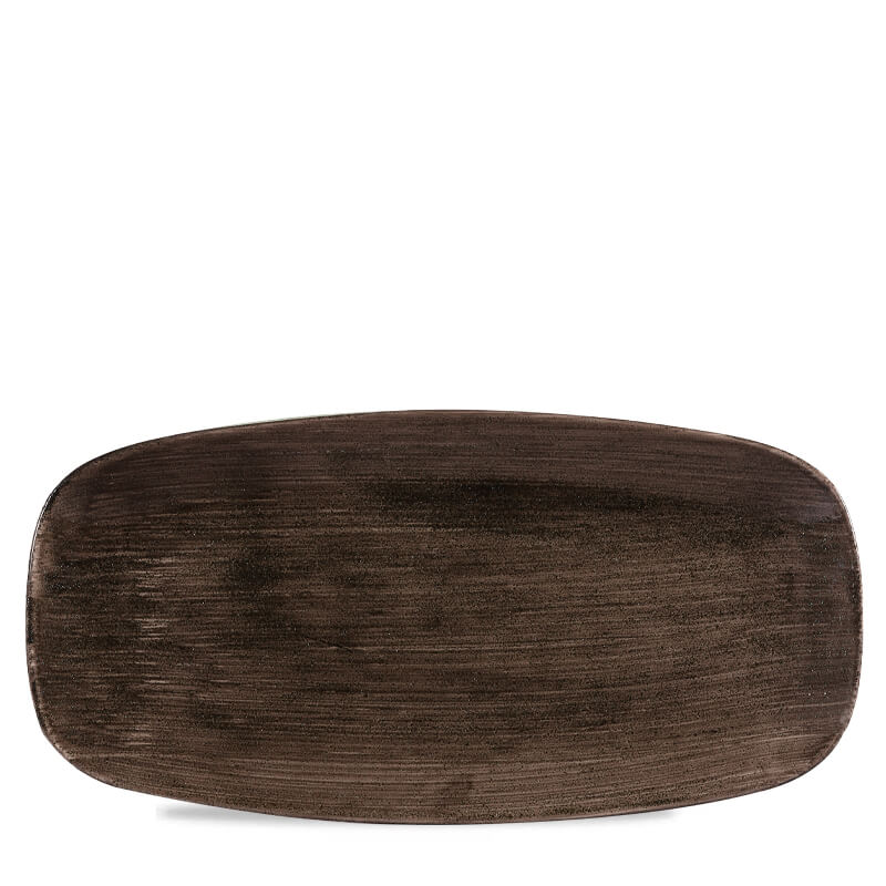 29.9x15.3 cm - Stonecast Rectangular Presentation Plate in Vitrified Porcelain