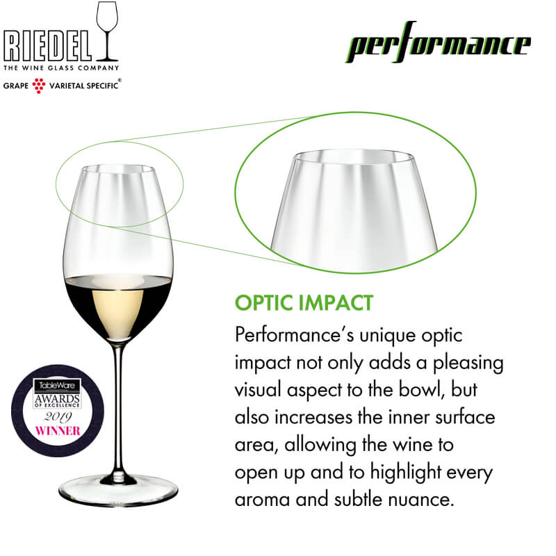 37 5 Cl Riedel Performance Calice Vino Bianco Sauvignon Blanc In Vetro Set 2 Pezzi