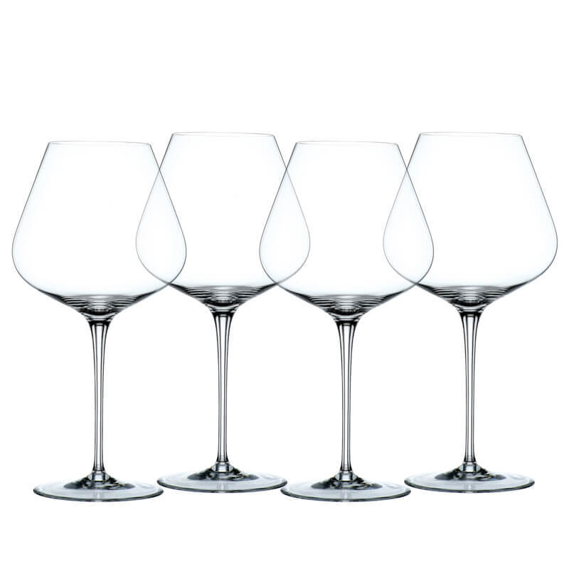 84 Cl Nachtmann Vinova Calice Vino Rosso In Vetro Set 4 Pezzi