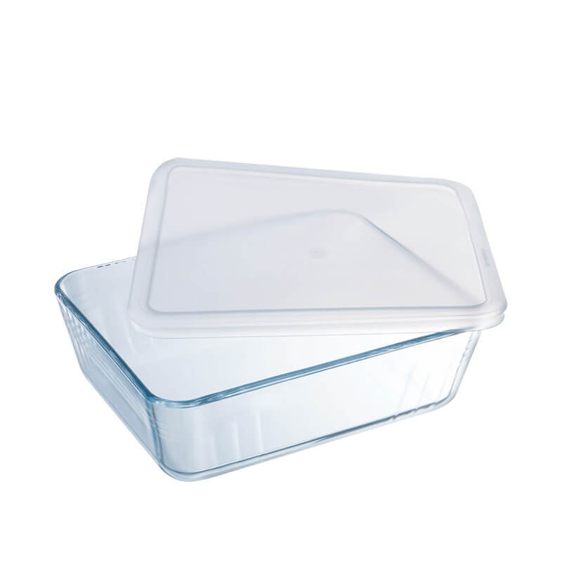 Pyrex Cook And Freeze Contenitore Per Alimentirettangolare In Vetro Borosilicato Set 2 Pz