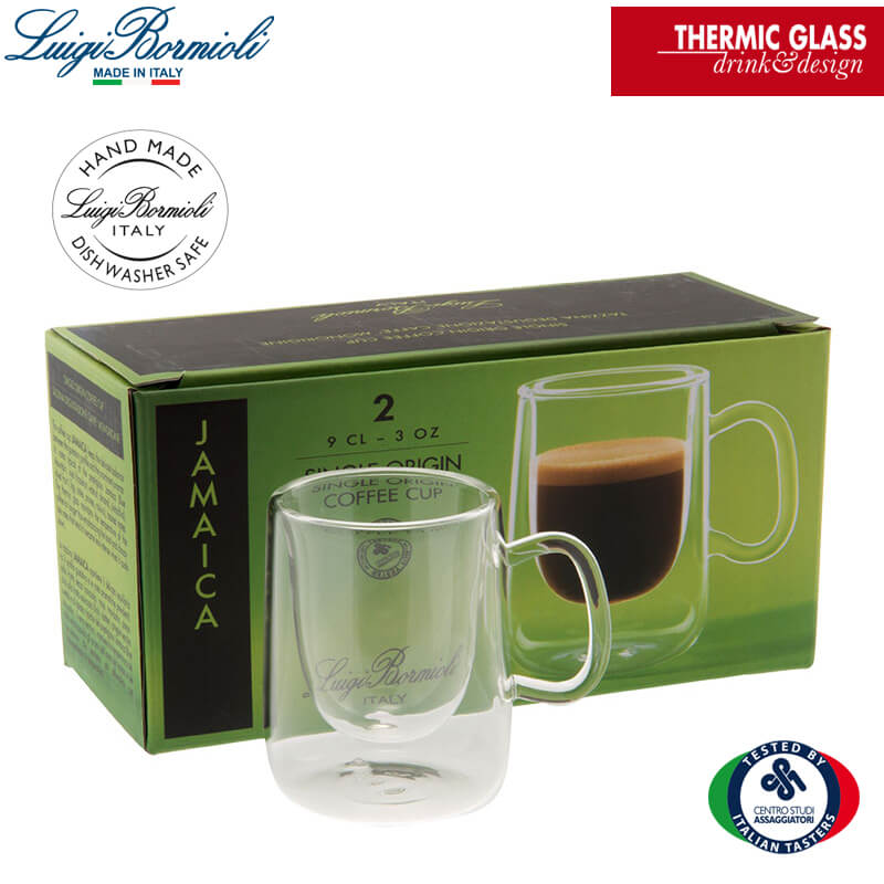 9 Cl Bormioli Luigi Thermic Glass Tazzina Caffe In Vetro Borosilicato Set 2 Pezzi