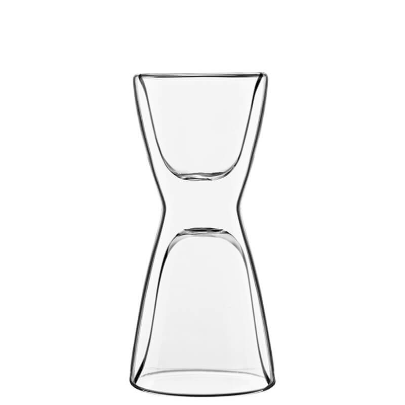 10 Cl Bormioli Luigi Thermic Glass Tazzina Caffe Jigger In Vetro Borosilicato Set 2 Pezzi