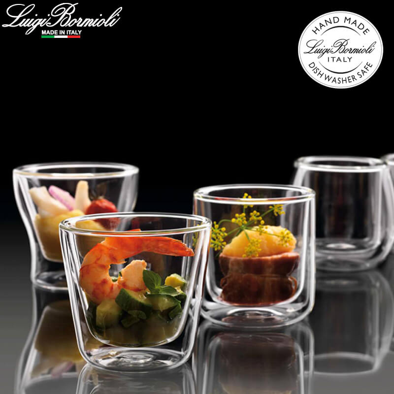 12 Cl Bormioli Luigi Thermic Glass Conical Bicchierino Caffe In Vetro Borosilicato Set 2 Pezzi