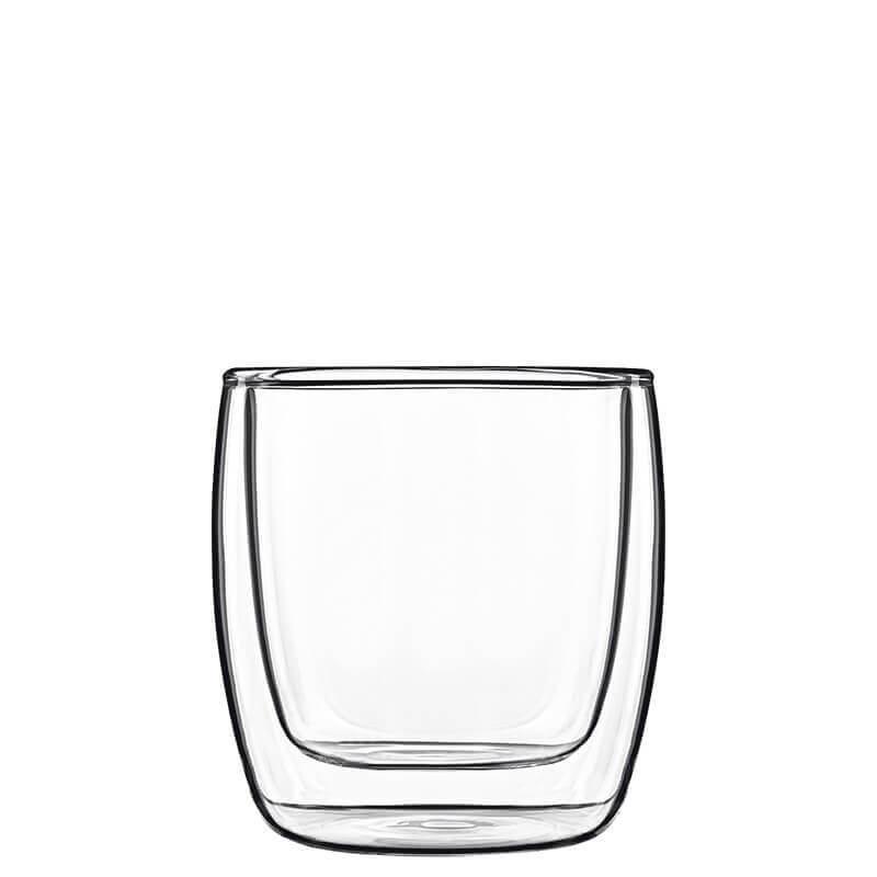 11 Cl Bormioli Luigi Thermic Glass Michelangelo Bicchierino Caffe In Vetro Borosilicato Set 2 Pezzi