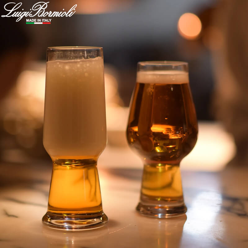 54 Cl Bormioli Luigi Birrateque Pilsner Bicchiere Birra In Vetro Set 2 Pezzi
