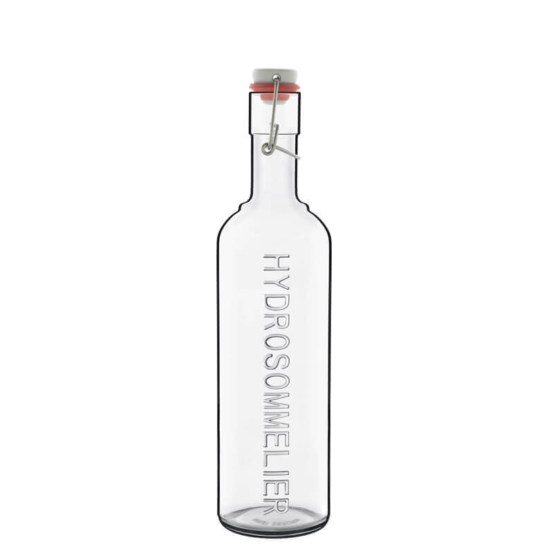 1 Litro Bormioli Luigi Optima Bottiglia Acqua Con Tappo In Vetro