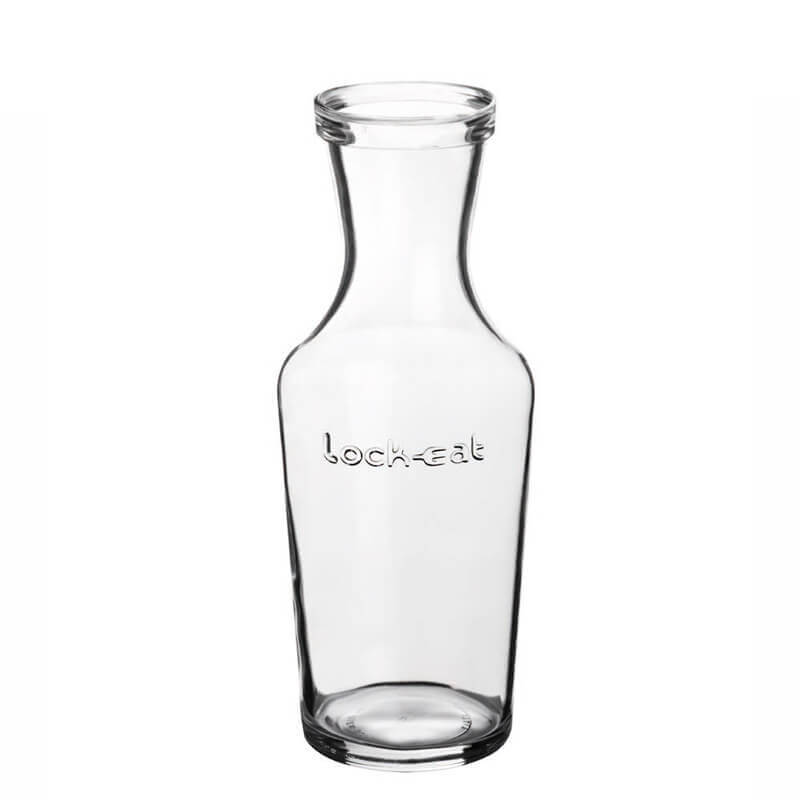 1 Litro Bormioli Luigi Lock Eat Caraffa In Vetro Set 12 Pezzi