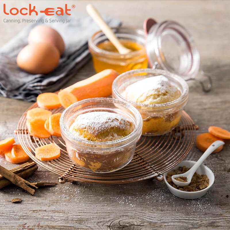 12 5 Cl Bormioli Luigi Lock Eat Vasetto Ermetico In Vetro Set 24 Pezzi