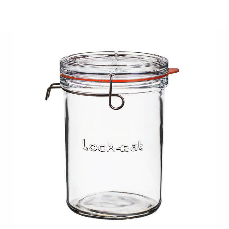 1 Litro Bormioli Luigi Lock Eat Terrina In Vetro Set 6 Pezzi