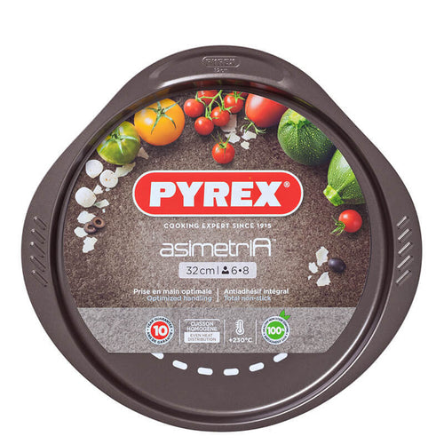 32 Cm Pyrex Asimetria Teglia Pizza Rotonda Antiaderente