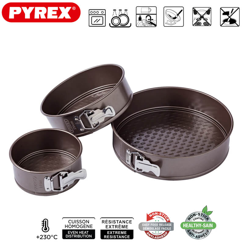 Pyrex Asimetria Tortiera Apribile Rotonda Antiaderente