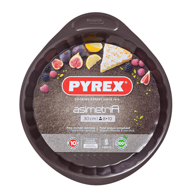 Pyrex Asimetria Stampo Crostata Rotonda Antiaderente