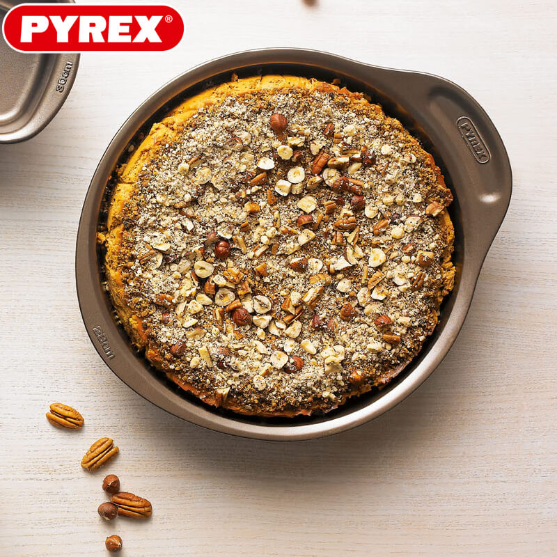 26 Cm Pyrex Asimetria Tortiera Rotonda Antiaderente