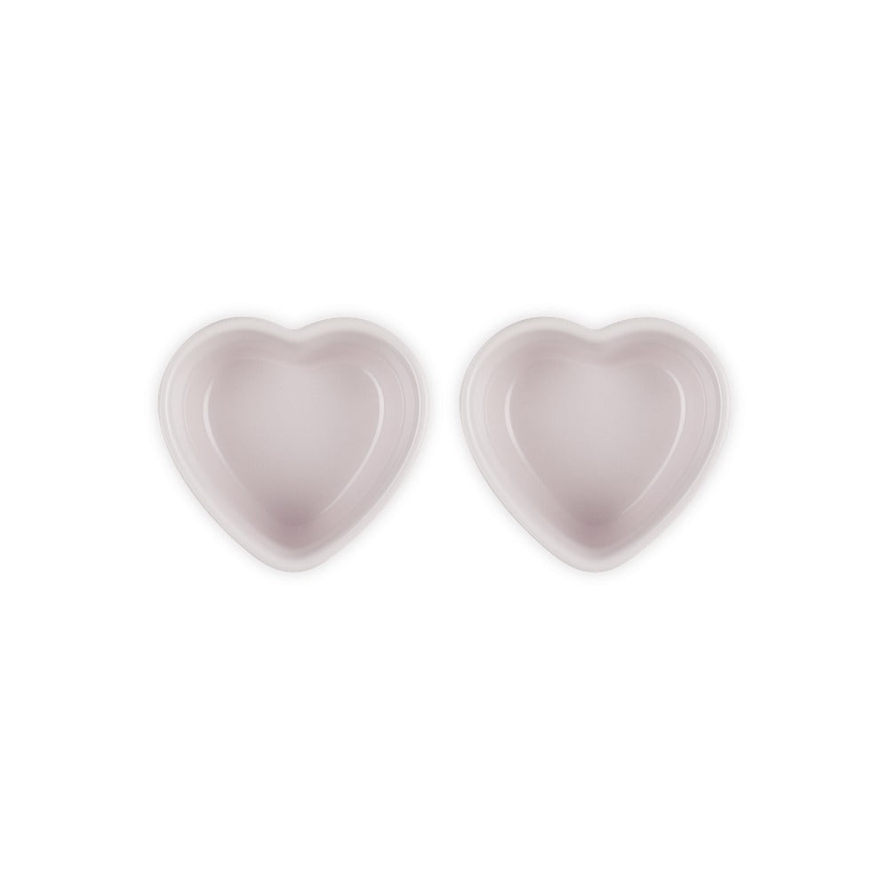 30 cl - Set de 2 Ramequins Cœur en grès