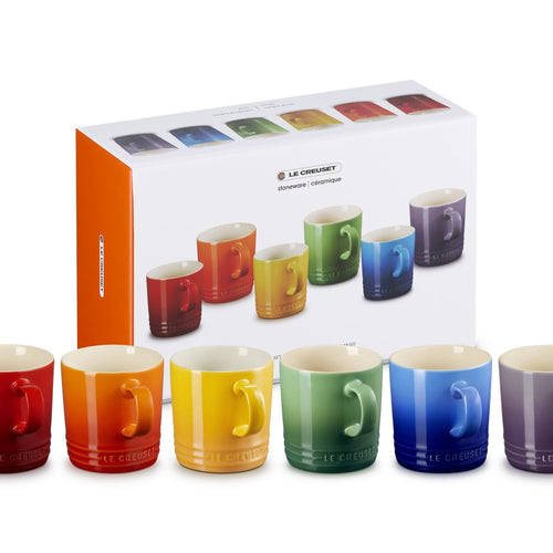 35 cl - Le Creuset London Tazza Mug In Gres Vetrificato Set 6 Pz