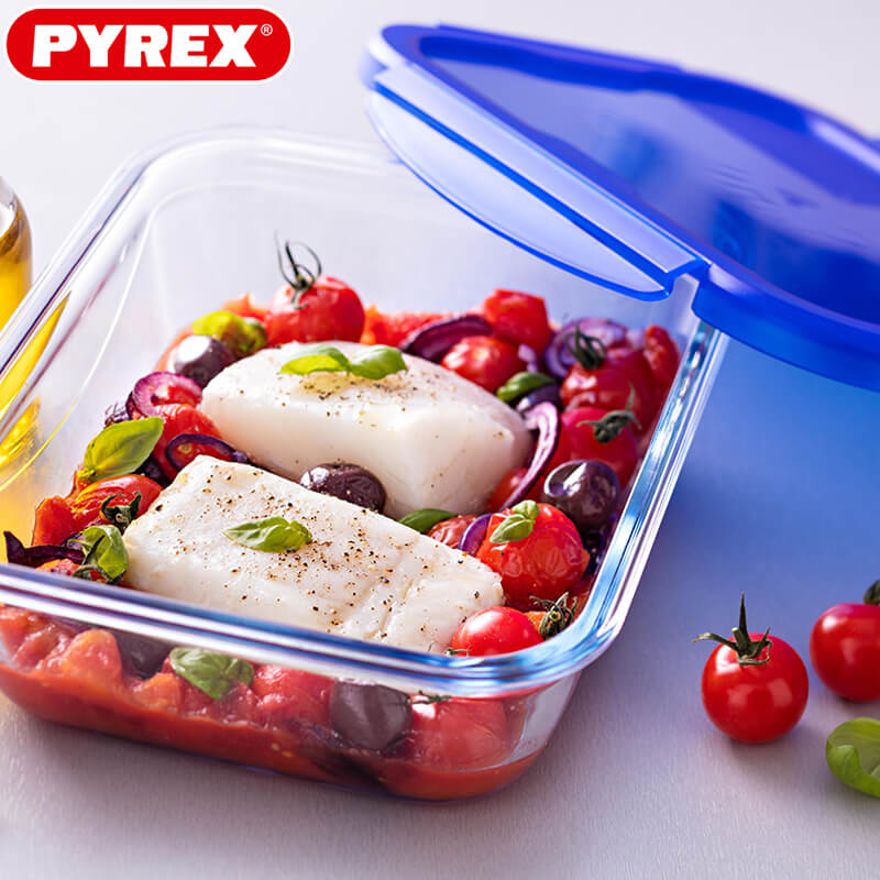 Pyrex Cook And Go Contenitore Per Alimenti Ermetico Rettangolare In Vetro Borosilicato