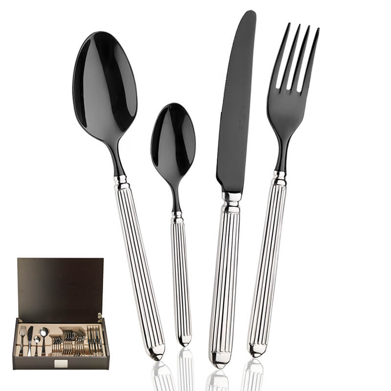 Pintinox Ellade Servizio Posate In Acciaio Inox Forgiato Set 24 Pz
