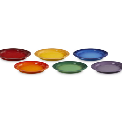27 cm - Le Creuset Arte Della Tavola Vancouver Piatto Piano In Gres Vetrificato Set 6 Pz