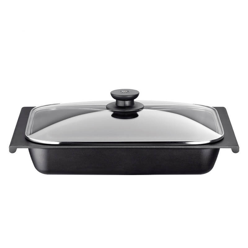 41X29 Cm Pintinox Efficient Cuociforno Rettangolare In Alluminio Con Coperchio
