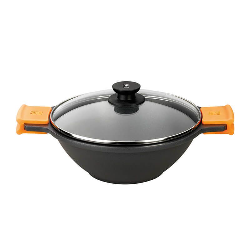 Pintinox Efficient Wok In Alluminio Con Coperchio