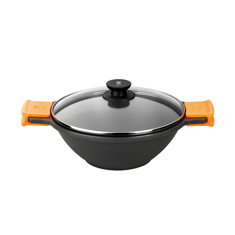 Pintinox Efficient Wok In Alluminio Con Coperchio