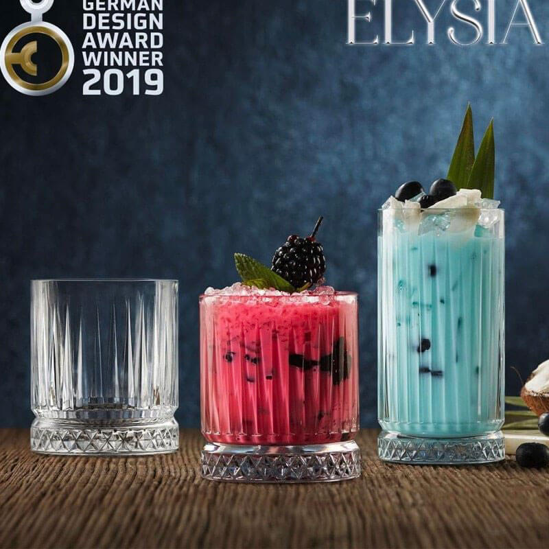 21 Cl Pasabahce Elysia Bicchiere Whisky In Vetro Set 4 Pezzi