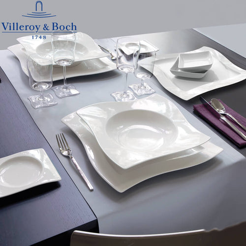 Villeroy And Boch Newwave Servizio Piatti In Porcellana Set 8 Pz
