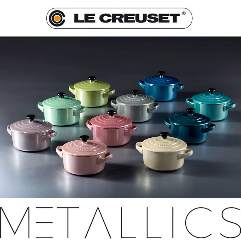 10 Cm Le Creuset Mini Cocotte Casseruola Rotonda In Gres Vetrificato