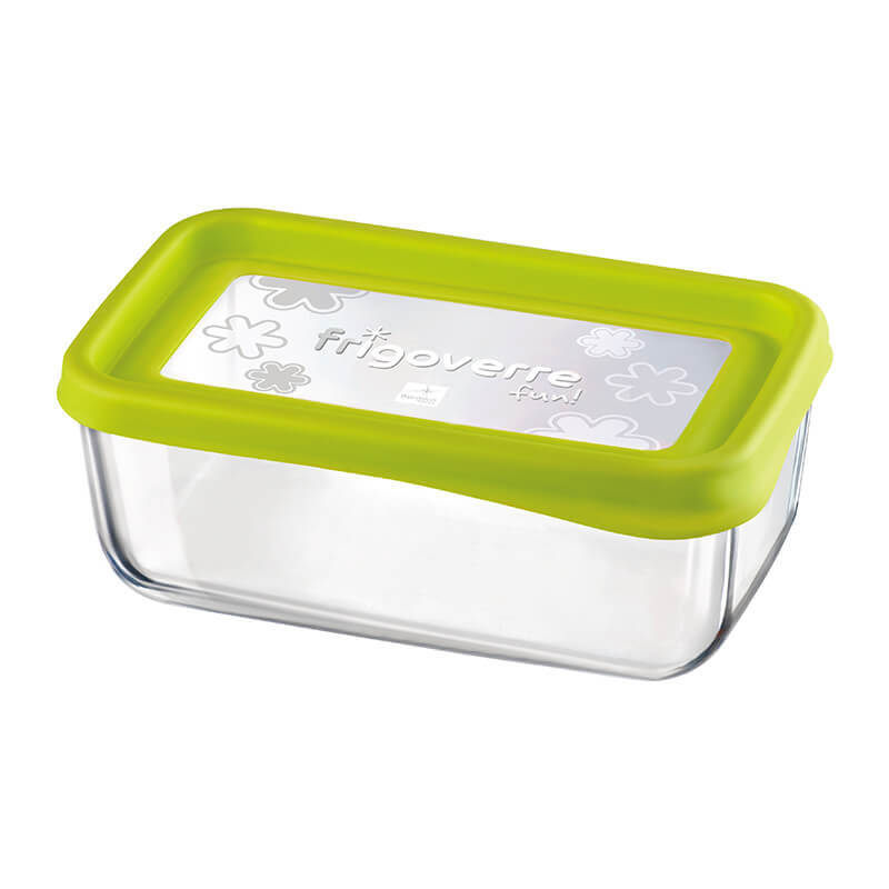 21x13 cm - Frigoverre Fun Rechthoekige Glazen Voedselcontainer