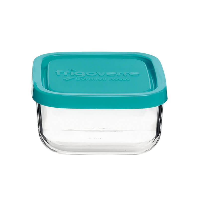 10X10 Cm Bormioli Rocco Frigoverre Classic Contenitore Per Alimenti Quadrato