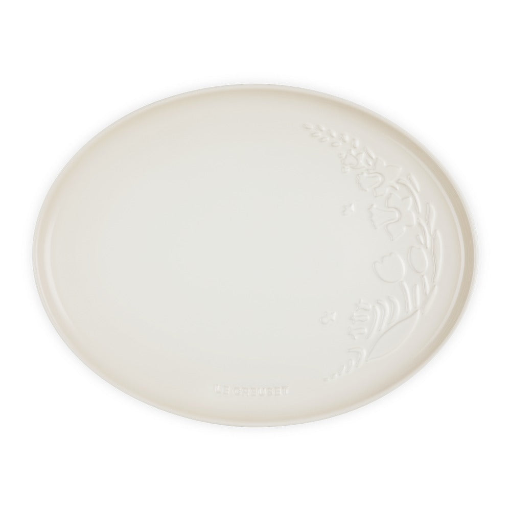 Le Creuset Jardin Vassoio Da Portata Ovale In Gres Vetrificato