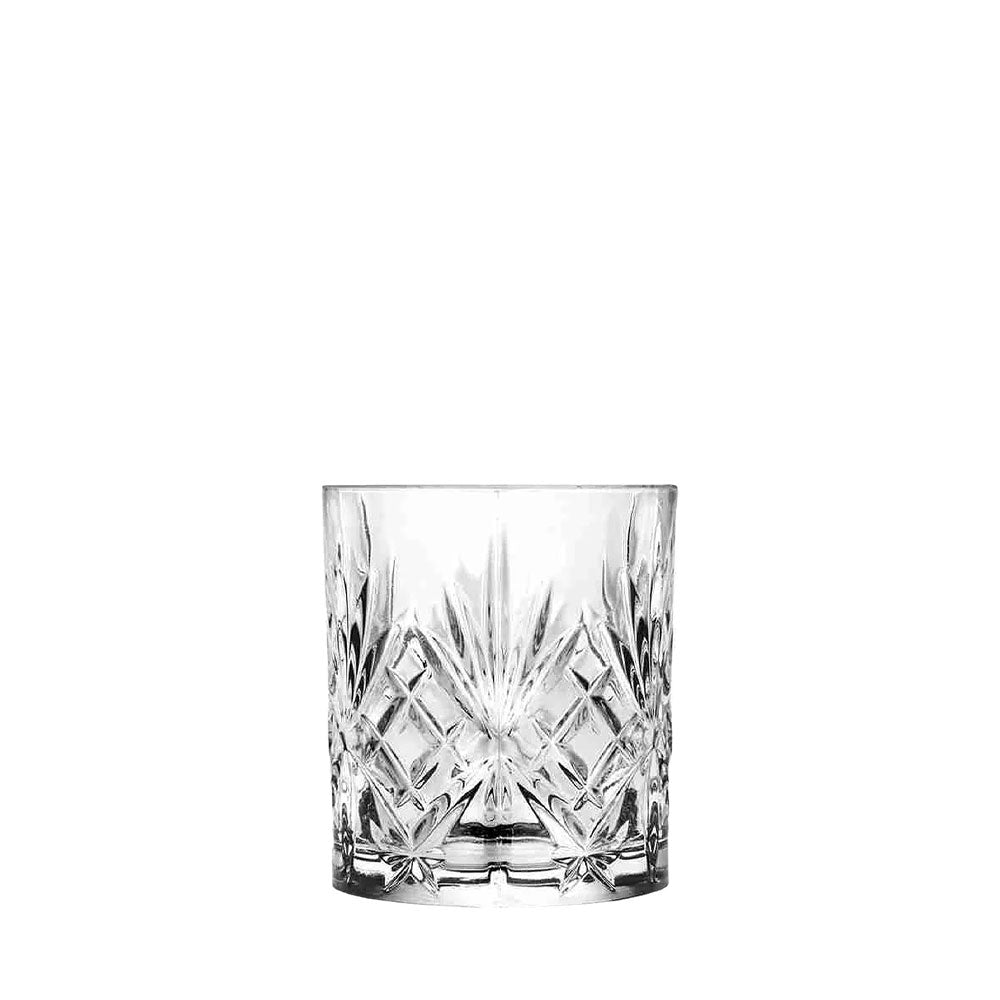 Set Di 8 Bicchieri In Vetro Catalina Da 400 Ml | Karma | Design Martellato Artigianale | Colore Foglia Di Tè | Vetro Soffiato A Mano - 4