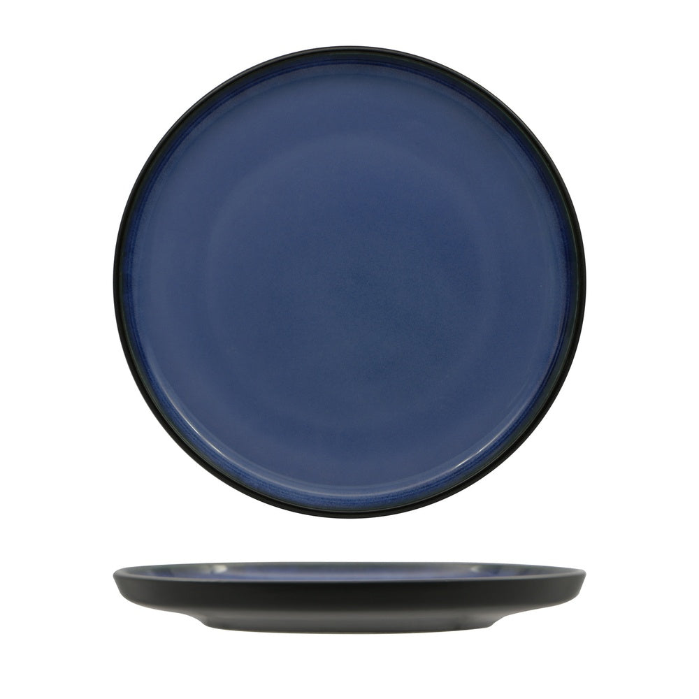 26.3 cm - Madeira Piatto Piano In Porcellana Set 3 Pz