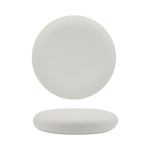 20.2 cm - Selecta Piatto Presentazione Alto Rotondo In Porcellana Set 3 Pz