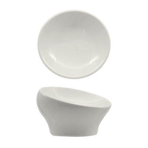 10.7 cm - Selecta Coppa Obliqua In Porcellana Set 4 Pz