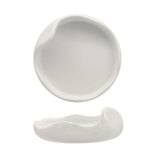 12 cm - Selecta Organico Piatto Presentazione In Porcellana Set 6 Pz