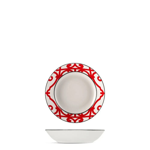 20 cm - H&H Nomad Bruno Barbieri Piatto Fondo In Porcellana Premium - Set 6 Pz