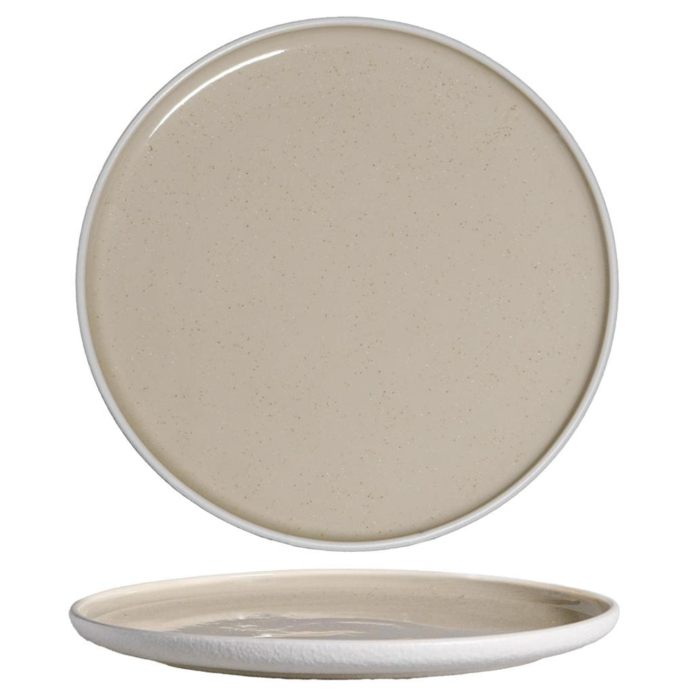 30 cm - Alberoshop Sandy Piatto Piano In Stoneware Set 3 Pz