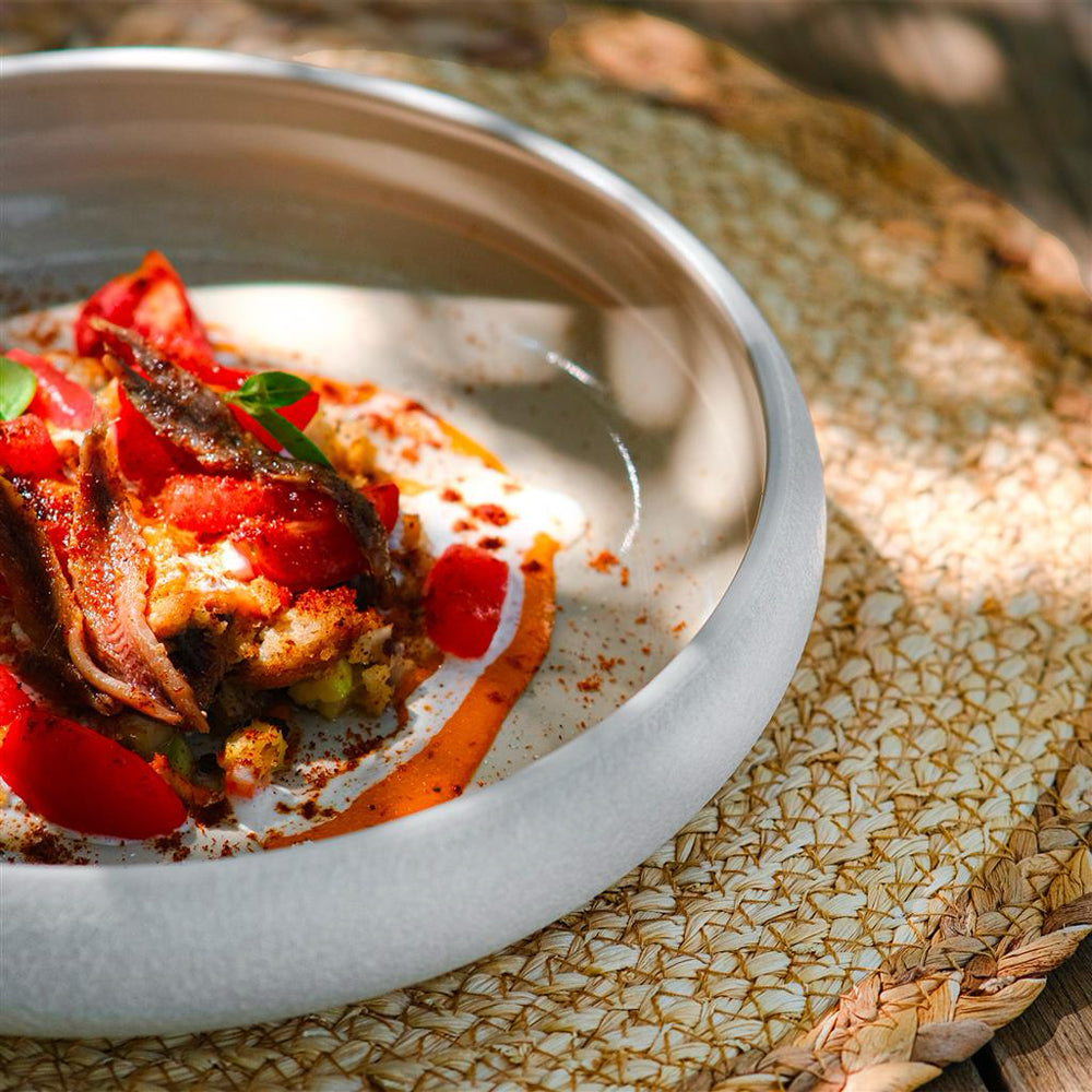 22 cm - Sandy Piatto Fondo In Stoneware Set 4 Pz