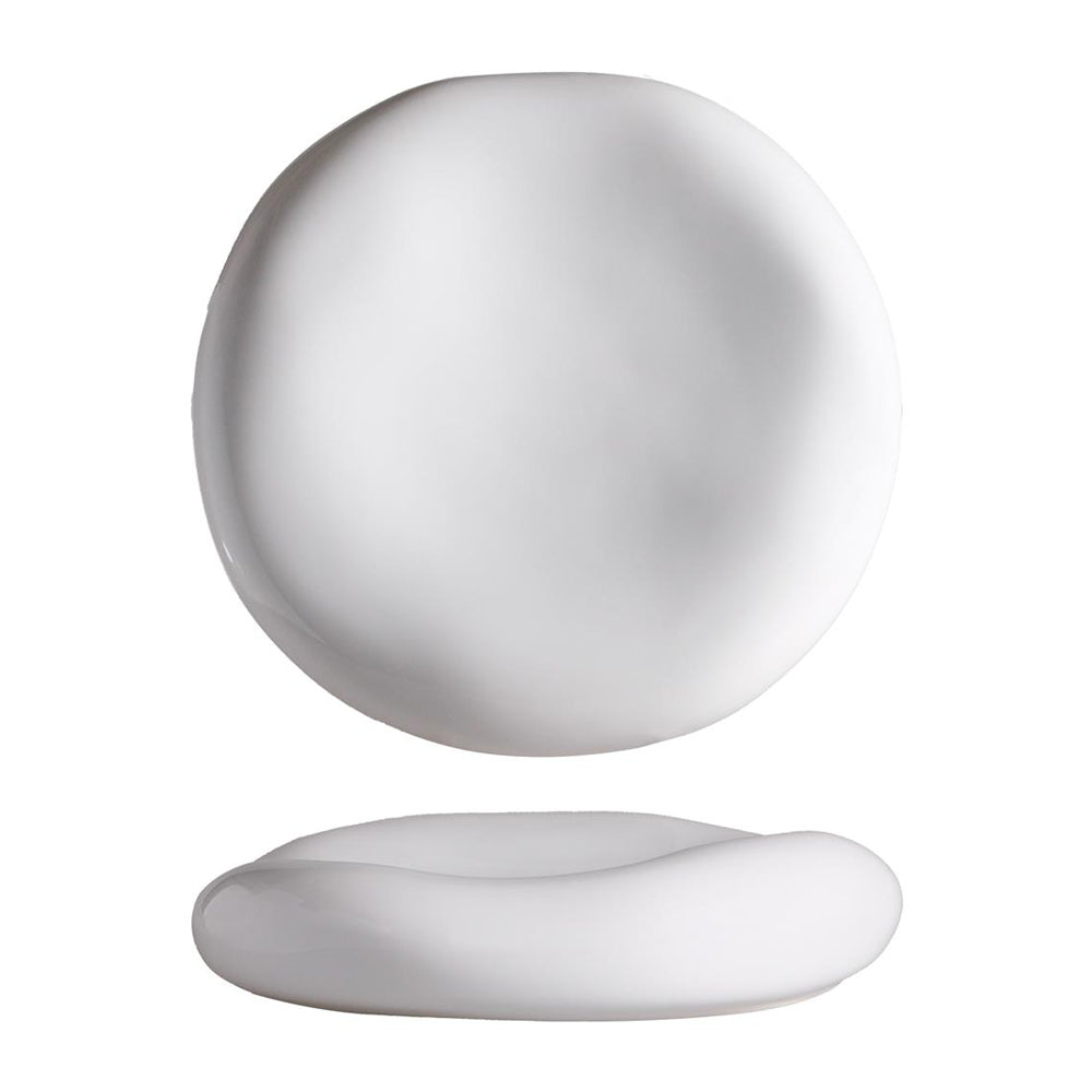 23 cm - Alberoshop Stone Piatto Presentazione Cuscino In Stoneware Set 3 Pz