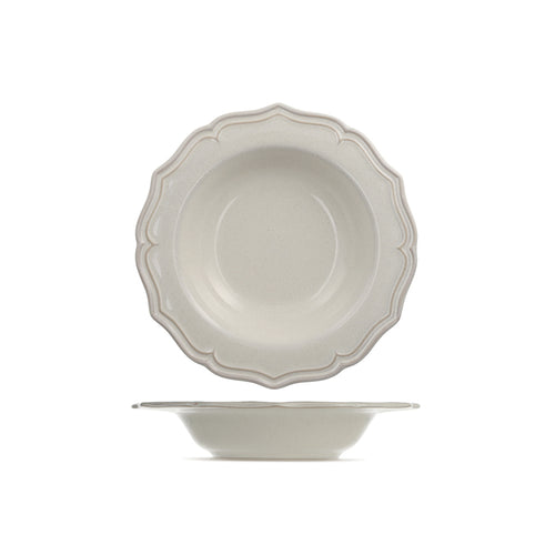 24 cm - H&H Sinfonia Piatto Fondo In Stoneware - Set 6 Pz