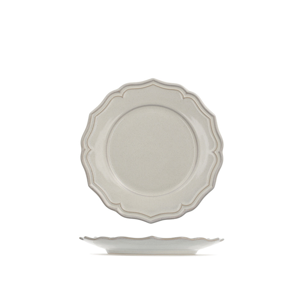 23 cm - H&H Sinfonia Piatto Frutta In Stoneware - Set 6 Pz