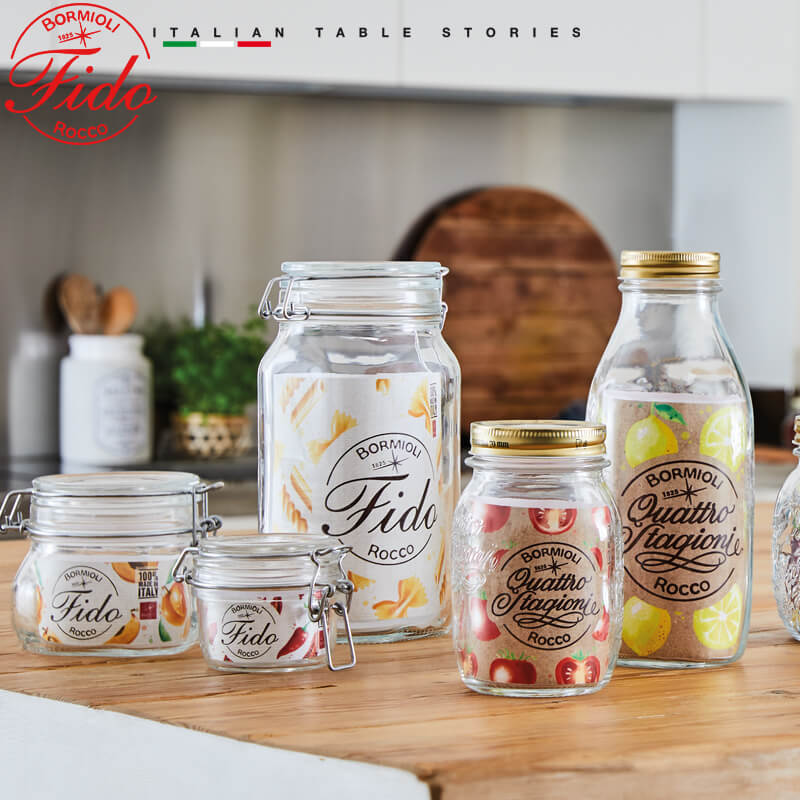 Bormioli Rocco Fido Set Vasetti Ermetici In Vetro Set 3 Pz
