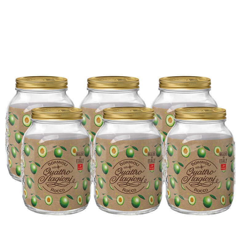 300 Cl Bormioli Rocco Quattro Stagioni Vaso Set 6 Pz