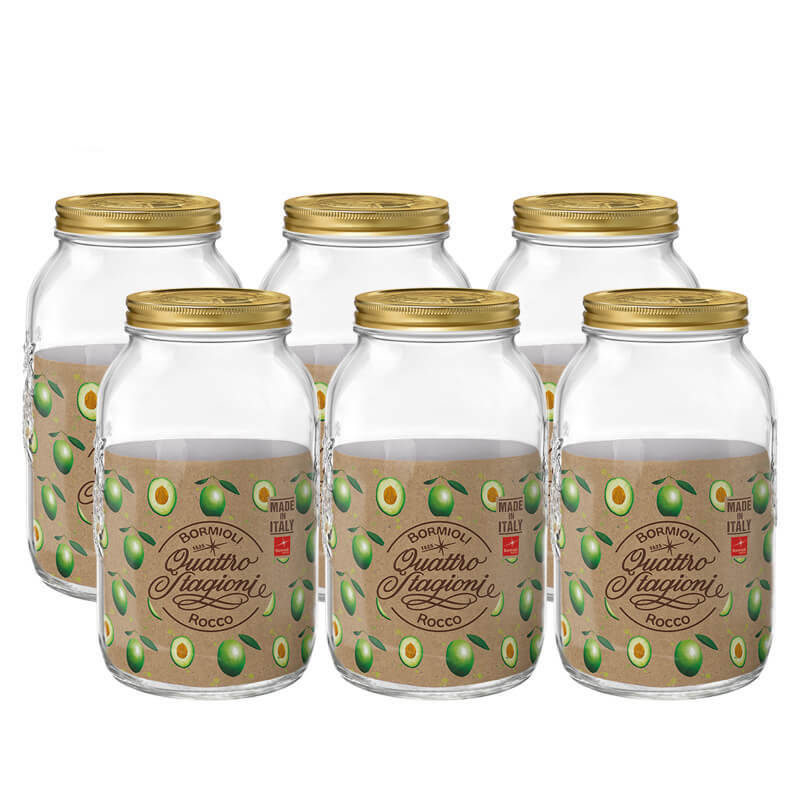 378 Cl Bormioli Rocco Quattro Stagioni Vaso Set 6 Pz